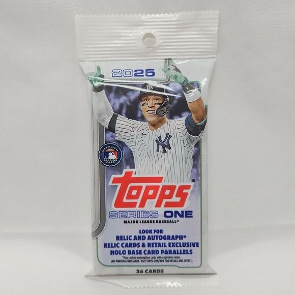 2025 Topps Series One Major League Baseball 36 Card Hanger Fat Pack - NEW! - Picture 1 of 9